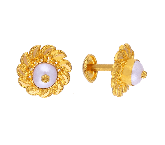 Senco Gold Senco Gold Collection 22k Metal Yellow Gold Earrings For Women  Gold  Amazonin Fashion