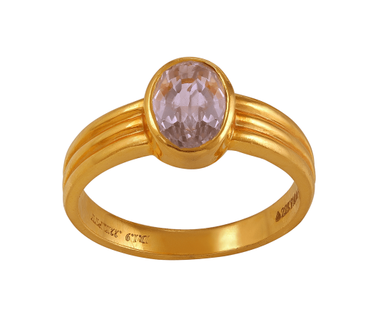 Buy AKSHITA GEMS 7.25 Ratti Citrine Ring Sunela Certified Natural Original  Oval Cut Precious Gemstone Citrine Gold Plated Adjustable Ring at Amazon.in