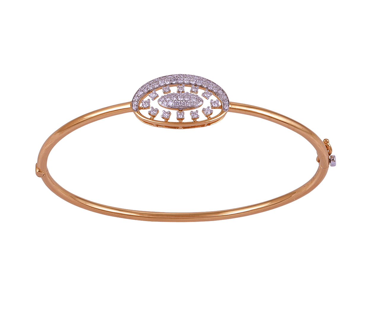Ovoid Diamond Kada for women under 35K - Candere by Kalyan Jewellers