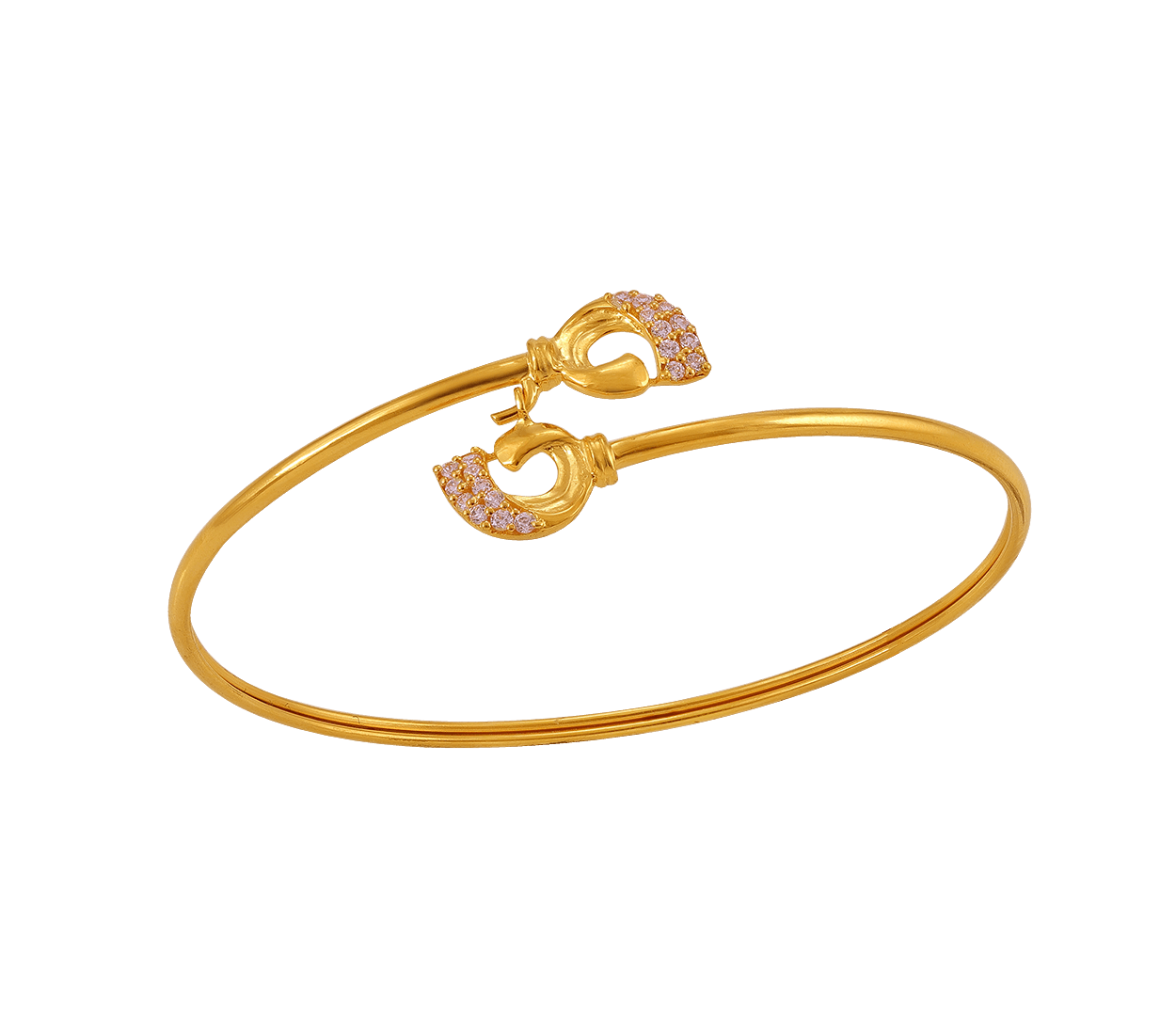 Designer Gold Plated Peacock CZ Bracelet UC-NEW1800 – Urshi Collections
