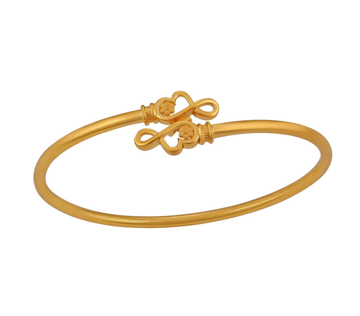 buy online Bracelet | Plain Gold in 22k | jewelegance.com | Gold jewelry  fashion, Gold bangles design, Womens silver jewelry