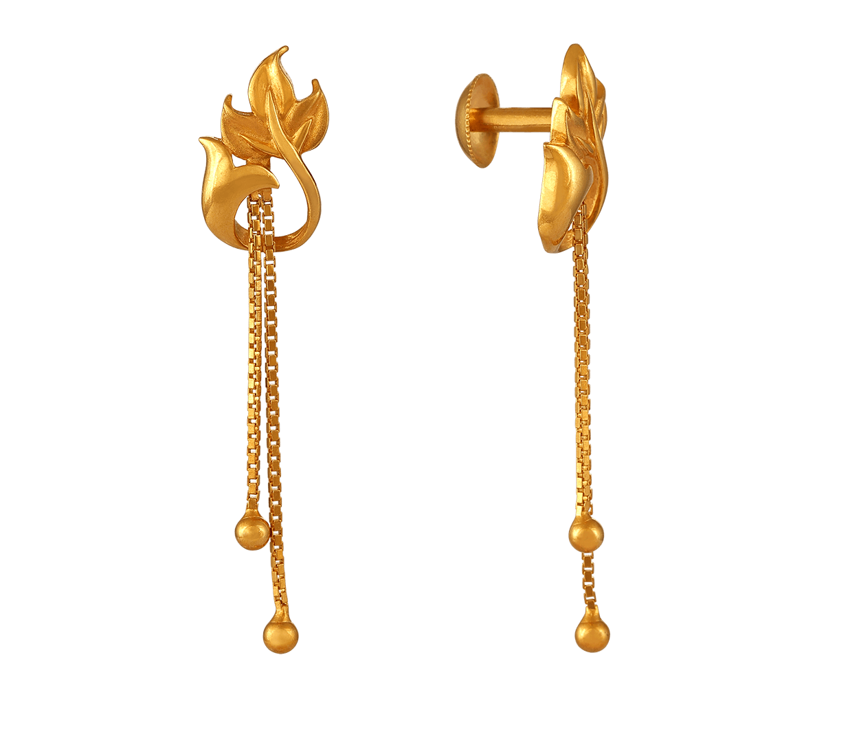 Baby Earrings in Gold -Gold Earrings for Kids -Small Hoop Earrings -22K Gold  -Indian Gold Jewelry -Buy Online