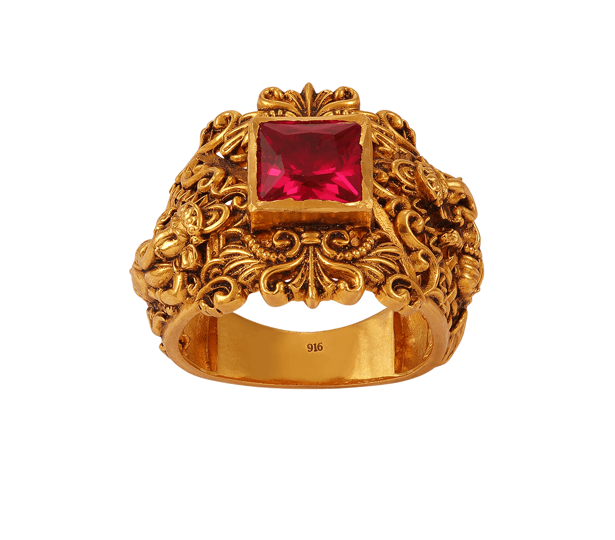 Shop latest traditional gold rings designs for men online | PC Chandra  Jewellers