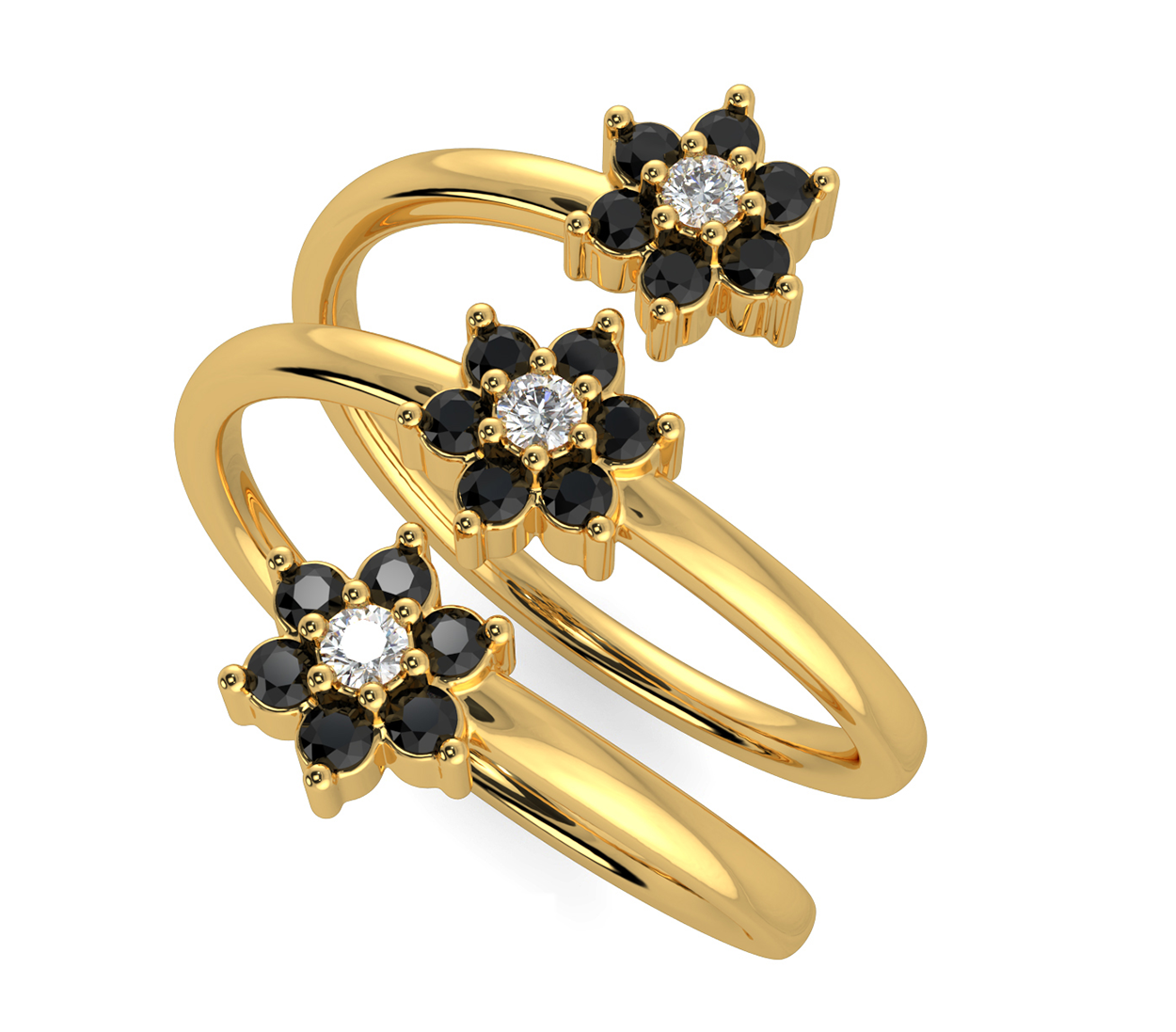 Buy Stylish Sparkling Gold Rings |GRT Jewellers