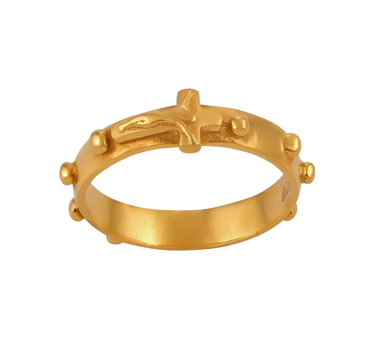 14K Yellow Gold Rosary Ring– Massoyan Jewelers