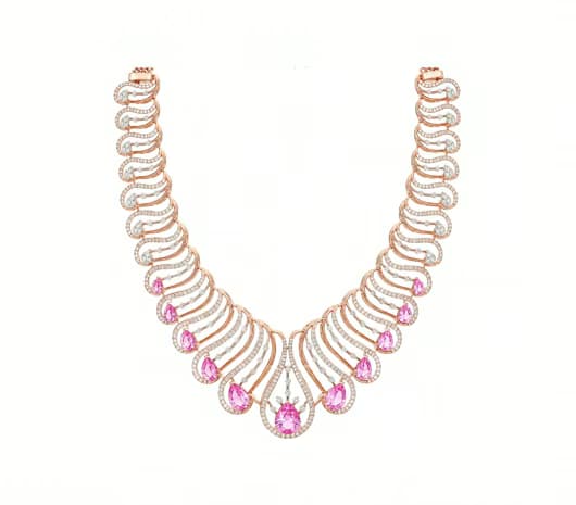 Rose Radiance 18KT Diamond Necklace