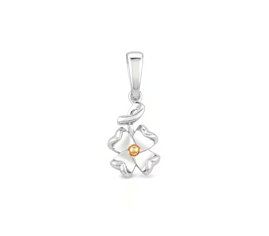 Four-Petal Harmony Platinum Pendant