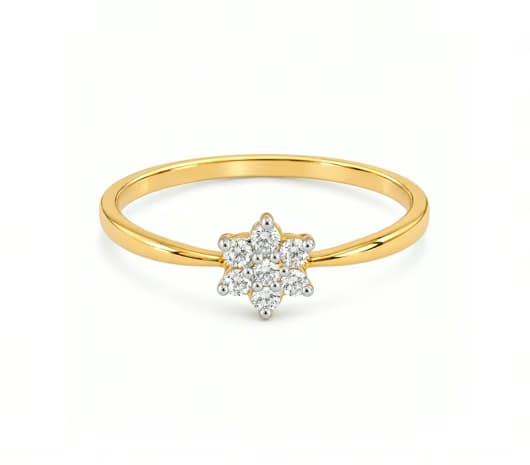 Fleur Charm 14 KT Diamond Ring