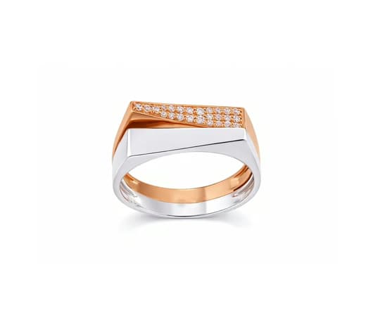 Familiar Twist 18 kt Ivy Rose Gold Ring