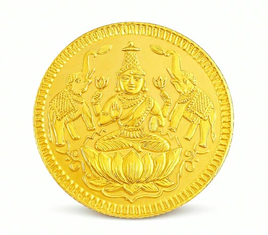 24 KT 999 Purity lakshmi Gold Coin 5 Gm Jos Alukkas