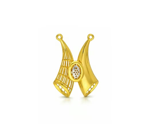 Majestic Pulinagam Motif 22 KT Gold Pendant