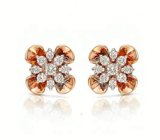 Bloom Spark 18 kt Diamond Earrings