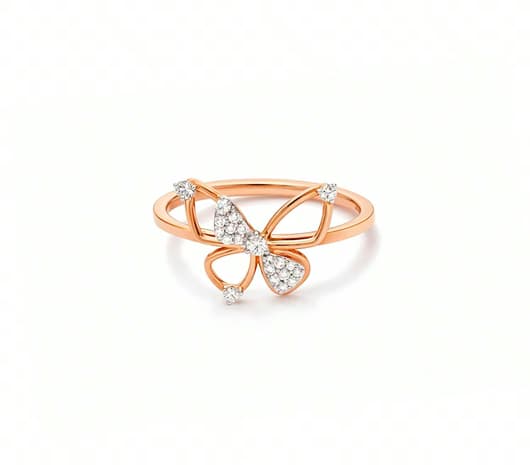 Butterfly Gleam 18 KT Diamond Ring