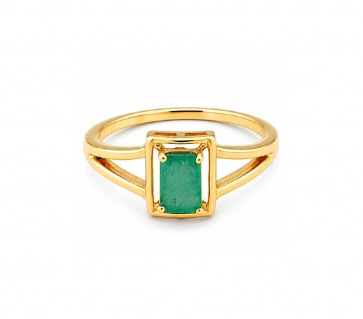 Timeless Emerald 22 KT Precious Stone Ring