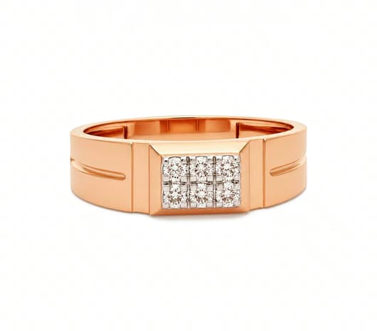 Regal Grid 18 KT Diamond Ring