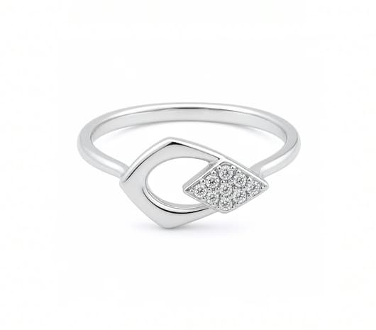 Radiant Kite Platinum Ring