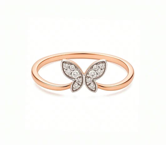 Flutter Spark 14 KT Diamond Ring