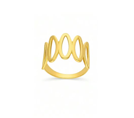 Intricate glam Gold Ring