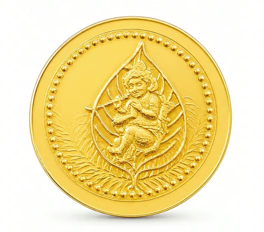 22 KT Lord Krishna Gold Coin 2 Gm Jos Alukkas
