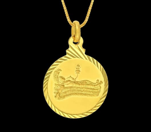 Padmanabhaswamy 22 KT Gold Pendant