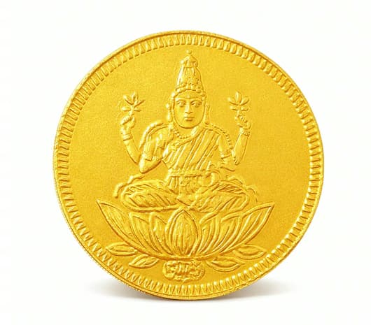 22 KT Lakshmi Gold Coin 4 Gm Jos Alukkas